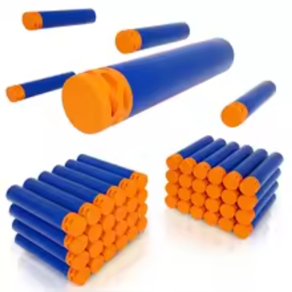 Foam Dart Gun - ブルー中空EVAソフト詰め替え弾丸フォームダーツ7.2cm * 1.3cm エリートシリーズ子供用おもちゃ銃アクセサリー用