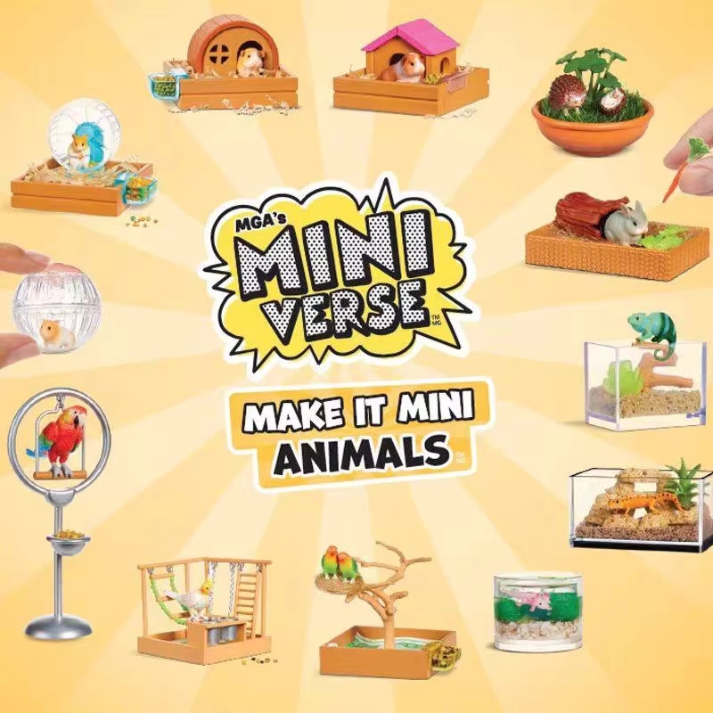 Kids Toys House - 新しいMGAミニバース メイクイットミニアニマルズ2シリーズ ブラインドボックス キュートミステリーボックス プレイハウス おもちゃ