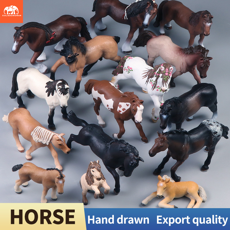 Kids Toys Brands - 翼のある馬モデルアクションフィギュア - シミュレーション家禽農場馬動物家の装飾品子供向け教育玩具
