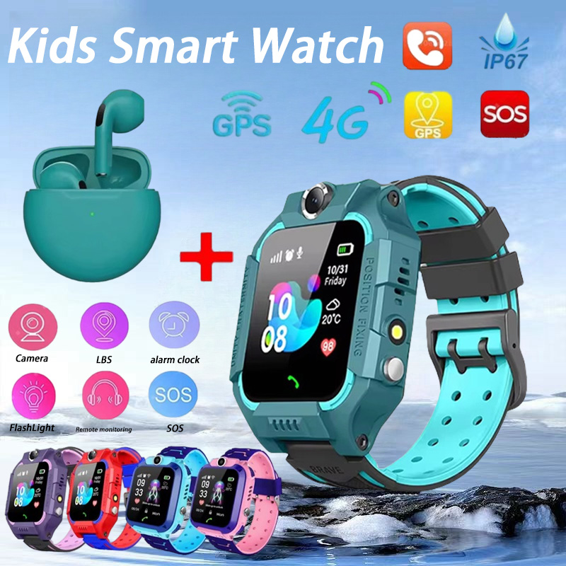 Kids Smartwatch Gps - Sos-子供用SIMカード付きスマートウォッチ,防水スマートウォッチ,ip67,リモート写真,iOS, Android,子供向けギフト,新品