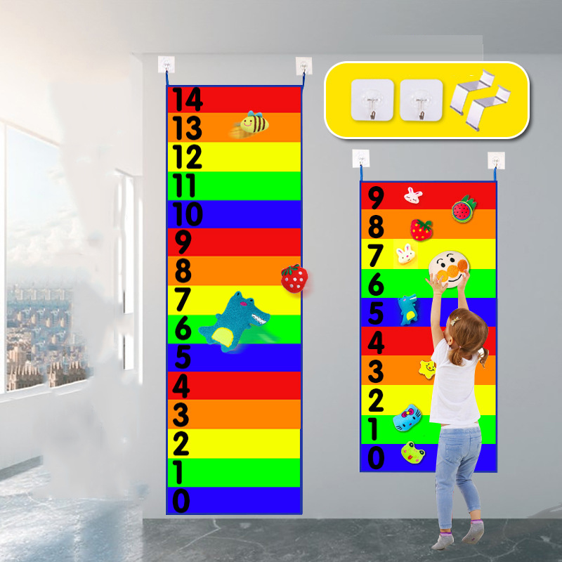 Kids Toys Deals - 子供のための高さの定規,ゲーム,木の板,成長の数,楽しいスポーツ玩具,屋内と屋外のおもちゃ