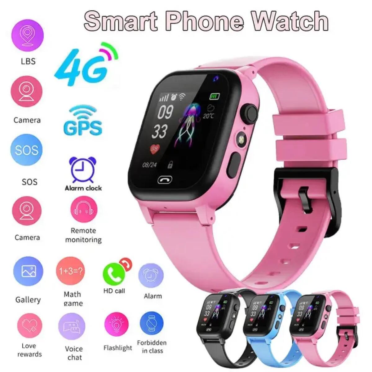 Kids Smartwatch Gps - キッズスマートウォッチ 4 グラム多機能防水 SOS GPS 位置カメラ通話