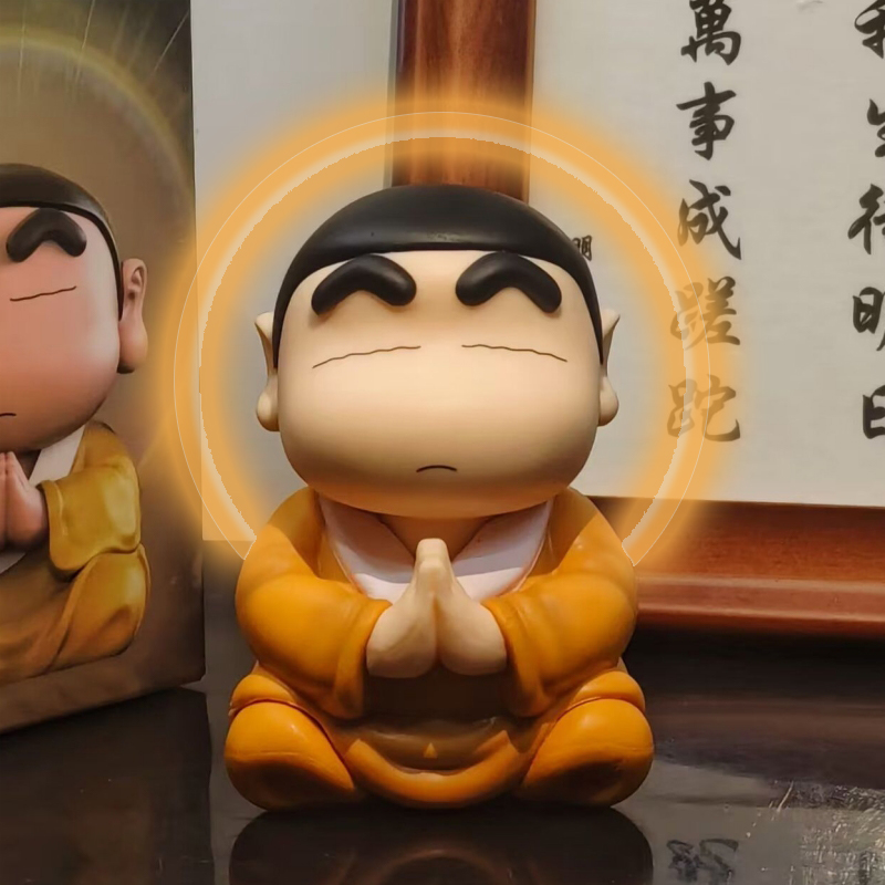 Kids Toys Latest - 8 センチメートルクレヨンしんちゃん Cos 仏幸運慈悲アクションフィギュア面白いかわいい人形 PVC モデルおもちゃコレクション子供のギフト