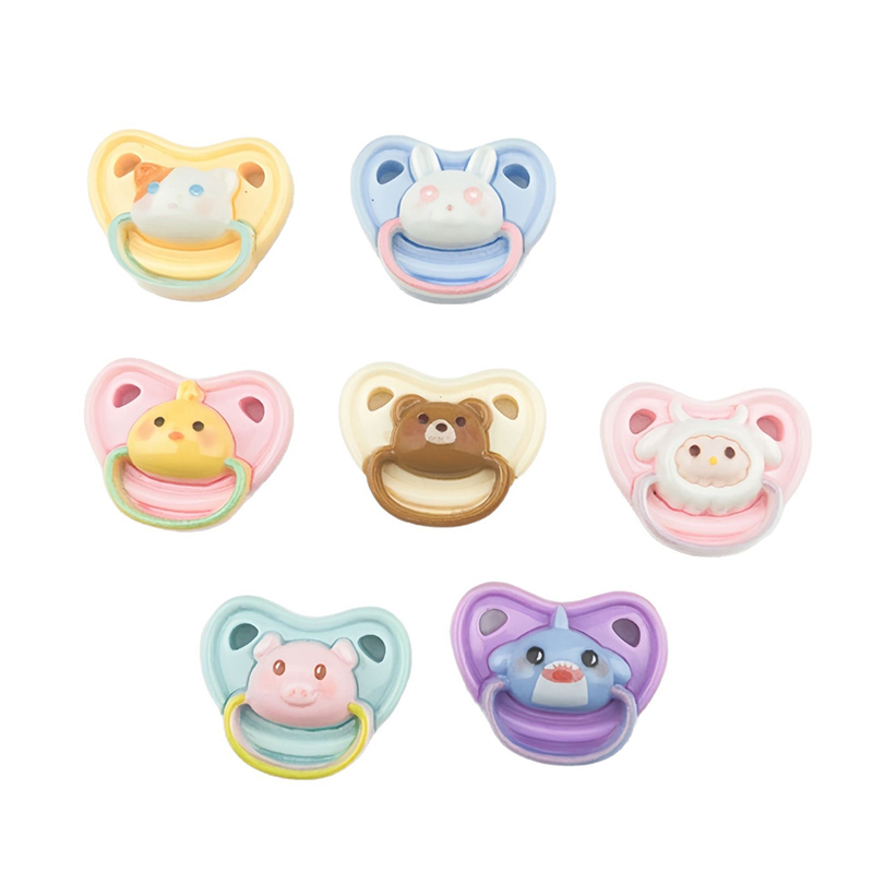Kids Toys House - **10 個の新しい素敵なミニ人形おしゃぶりプレイハウス用品人形用ダミー乳首ベビードール子供のおもちゃベビーおしゃぶりアクセサリー**
