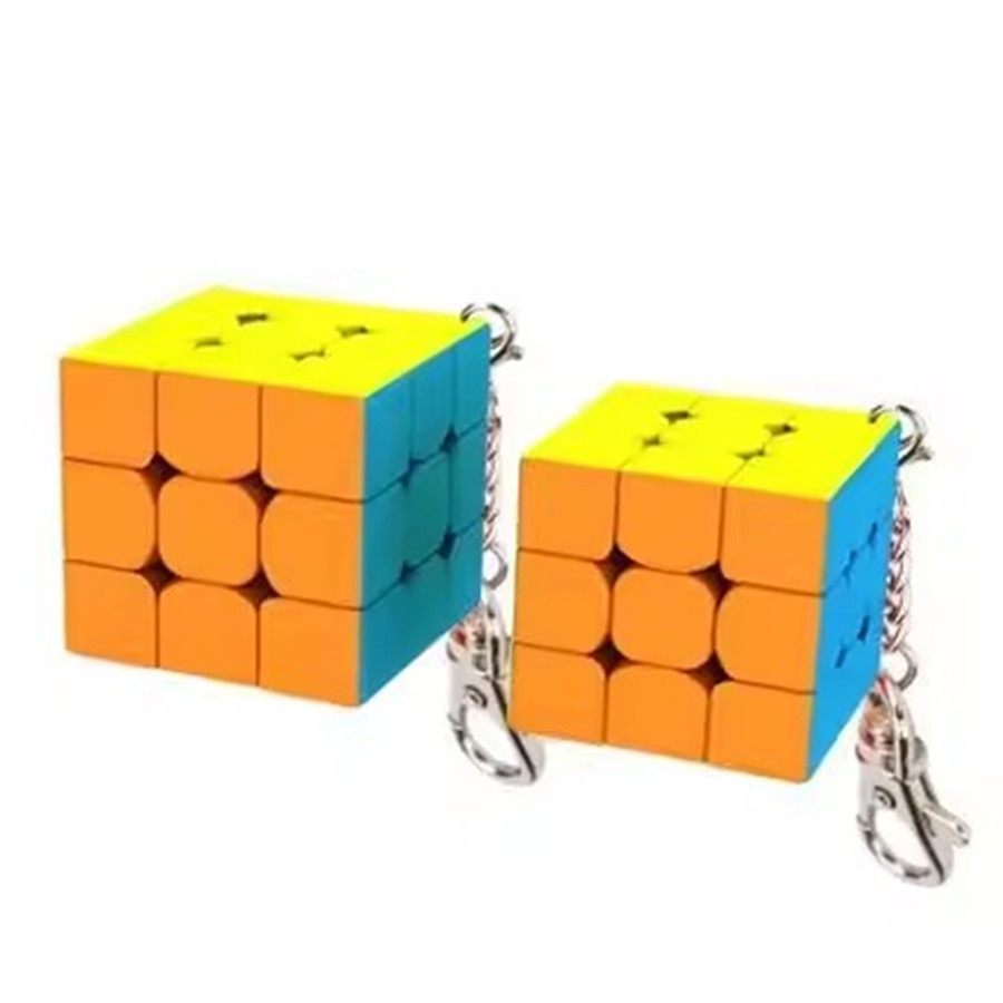 Kids Toys Deals - Moyu Meilong-ミニマジックキューブキーホルダー,ペンダントバッグ,販促用おもちゃとギフト,3.0cm,3.5cm