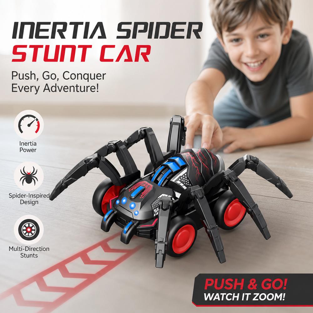 Kids Toys Deals - 子供用スパイダー車両クロールシミュレーション動物慣性車スパイダー男の子と女の子向けクライミングスタントカーおもちゃギフト卸売