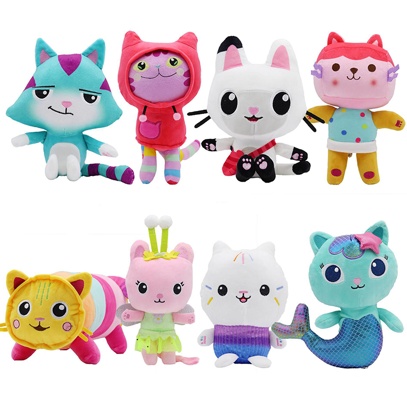 Kids Toys House - 動物ぬいぐるみガビードールハウス素敵なぬいぐるみガビーおもちゃぬいぐるみハウスキャット人形漫画ぬいぐるみ人魚猫ぬいぐるみ人形子供向け