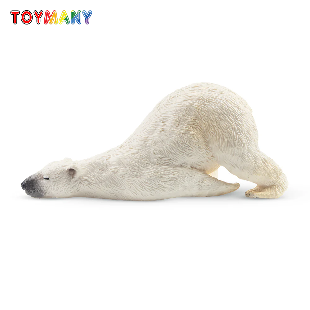 Kids Toys Latest - 子供と大人のためのおもちゃ,横になっているシミュレーション,ホッキョクグマ,動物モデル,ミニ人形,アクションフィギュア,ギフト