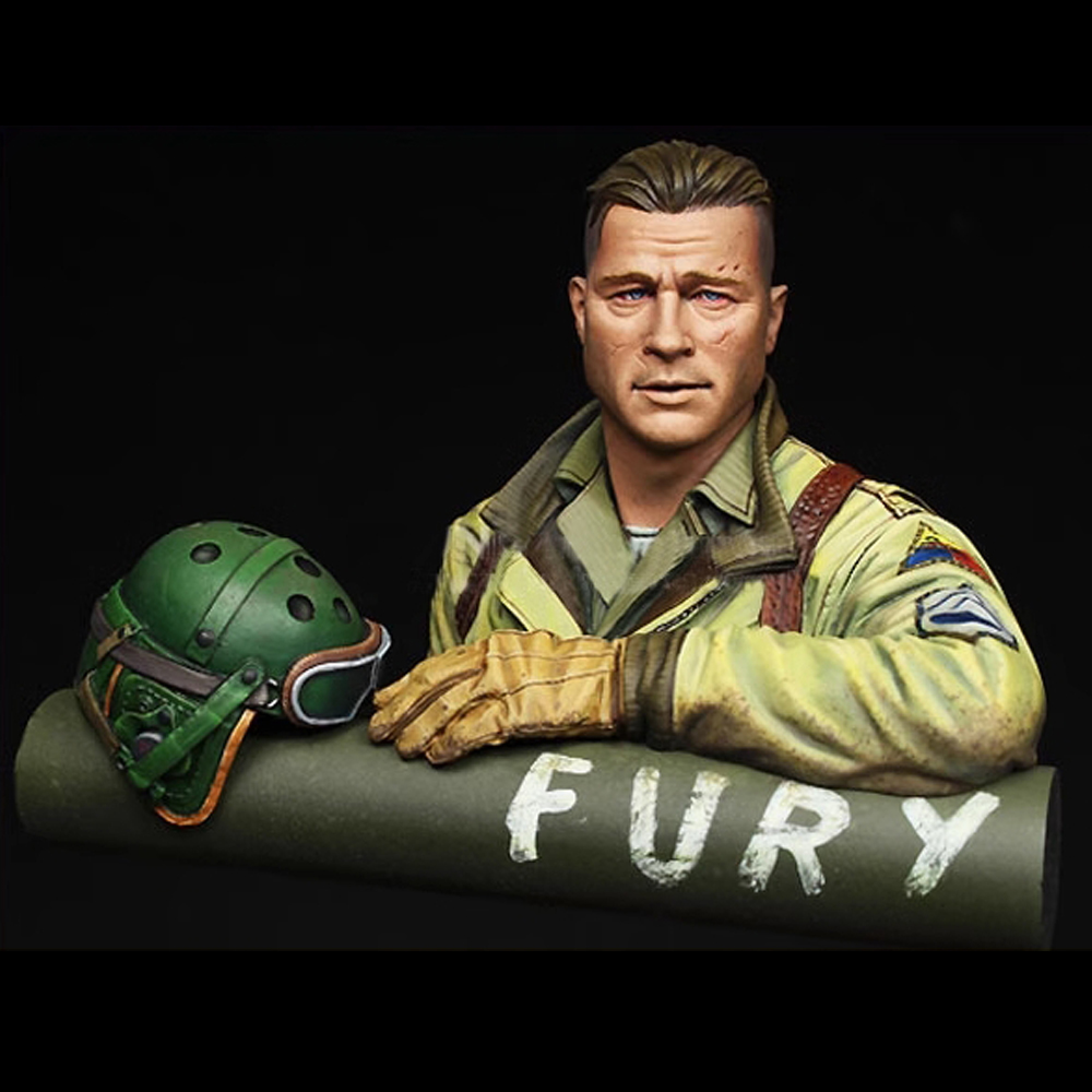 Kids Toys Under $10 - 1/10 FURY レジンモデルフィギュア バスト、GK、軍事テーマ、未組立・未塗装キット