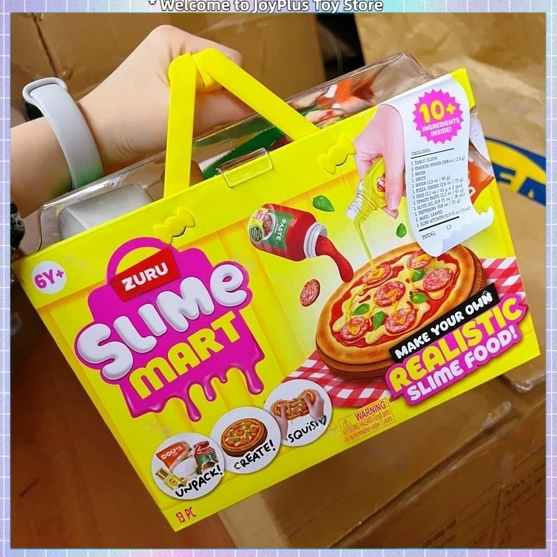 Kids Toys Kitchen - ZURU スライムマート ハンバーガーピザシリーズ ブラインドボックス スライム作り フードキッチン