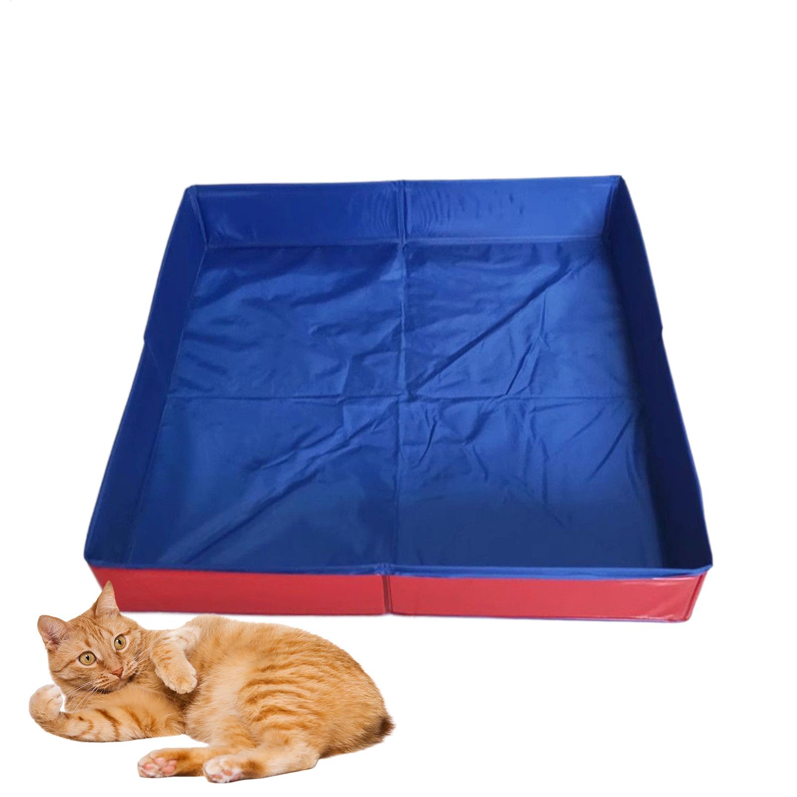 Kids Toys Deals - 50x50cm PVC 折りたたみペットスイミングプール犬猫用ウェーディングプール非インフレータブル滑り止め底ペット屋外裏庭水遊びおもちゃ