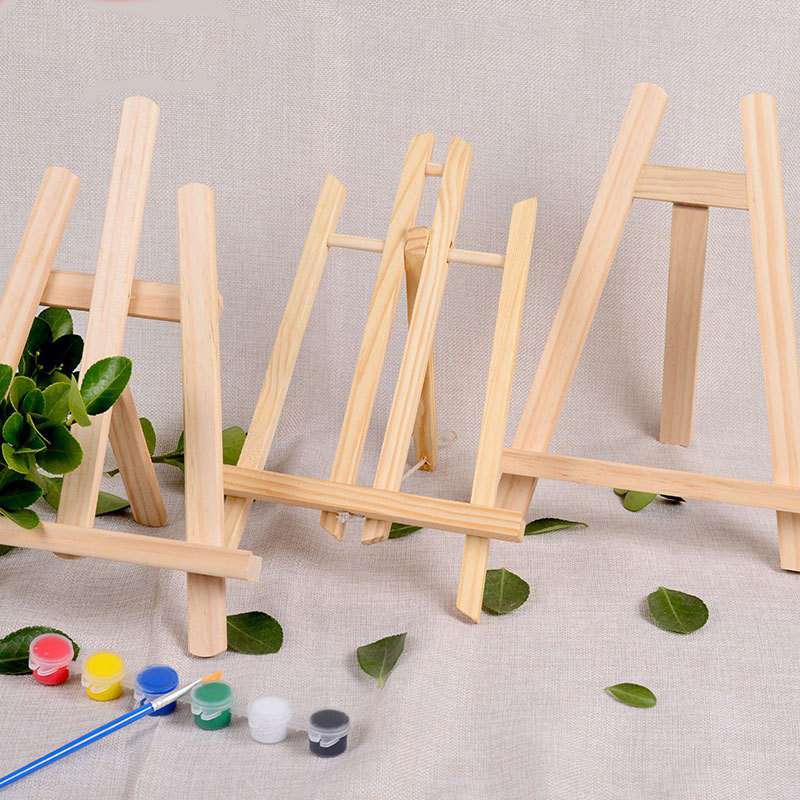 Kids Art Easel - 油絵スタンド フラットスタンド 木製三脚 台形イーゼル アート絵画ディスプレイスタンド 折りたたみスケッチ