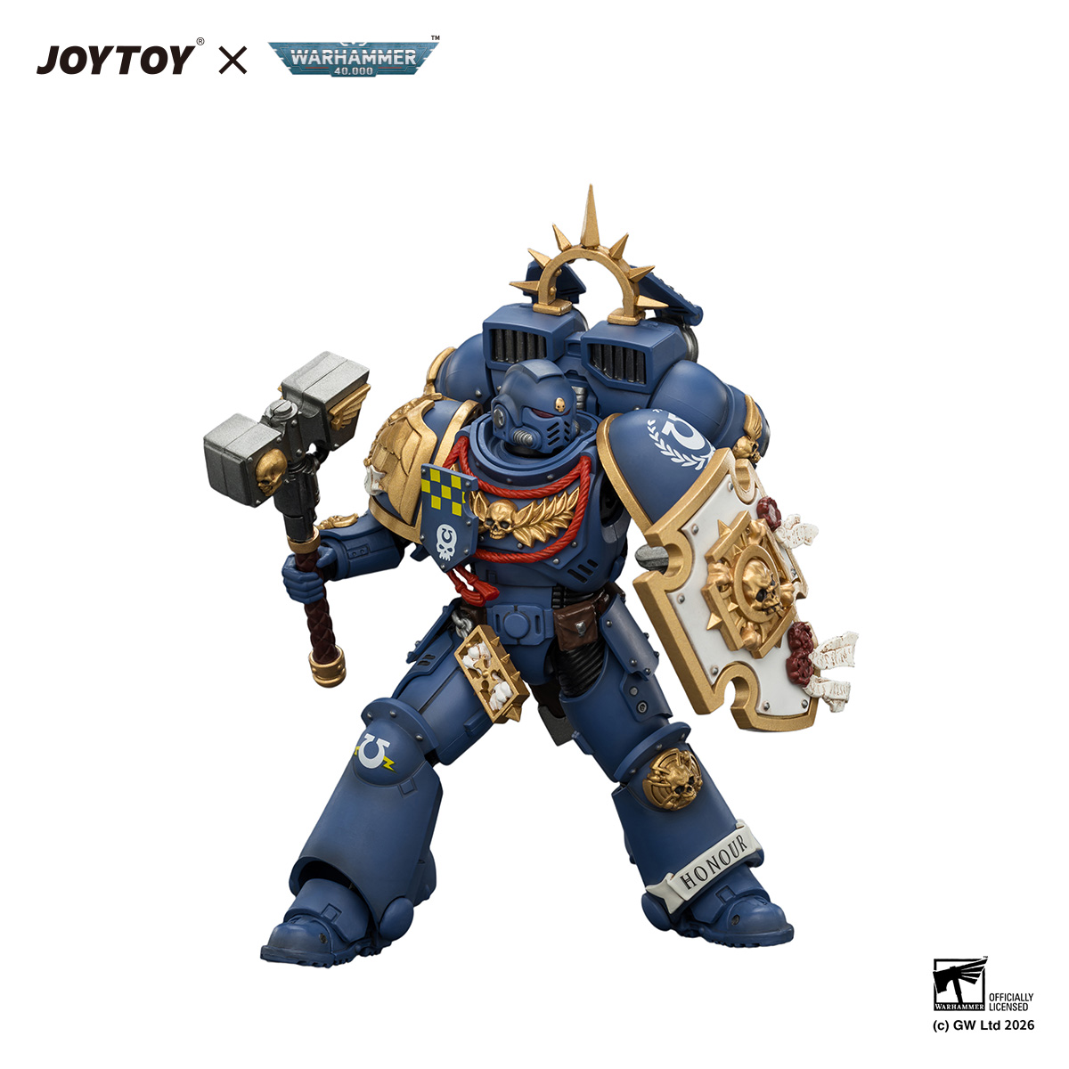 Sandbox Play Set - 【在庫あり】JOYTOY ウォーハンマー40K 1/18 アクションフィギュア ウルトラマリンズキャプテン ジャンプパックとレリックシールド付きモデル