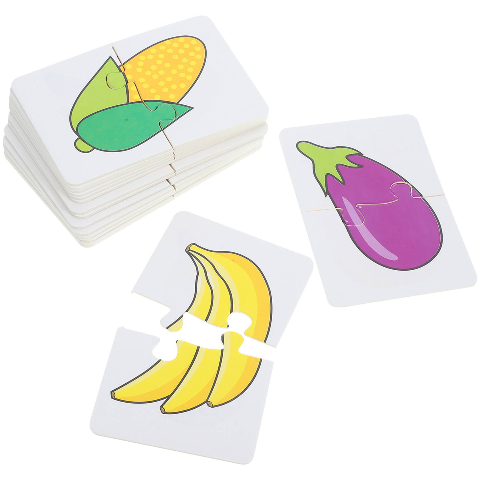 Educational Flash Card - 1 セット果物野菜カードセット幼児用早期教育カード子供用遊具学習用品認知子供用遊具フラッシュ