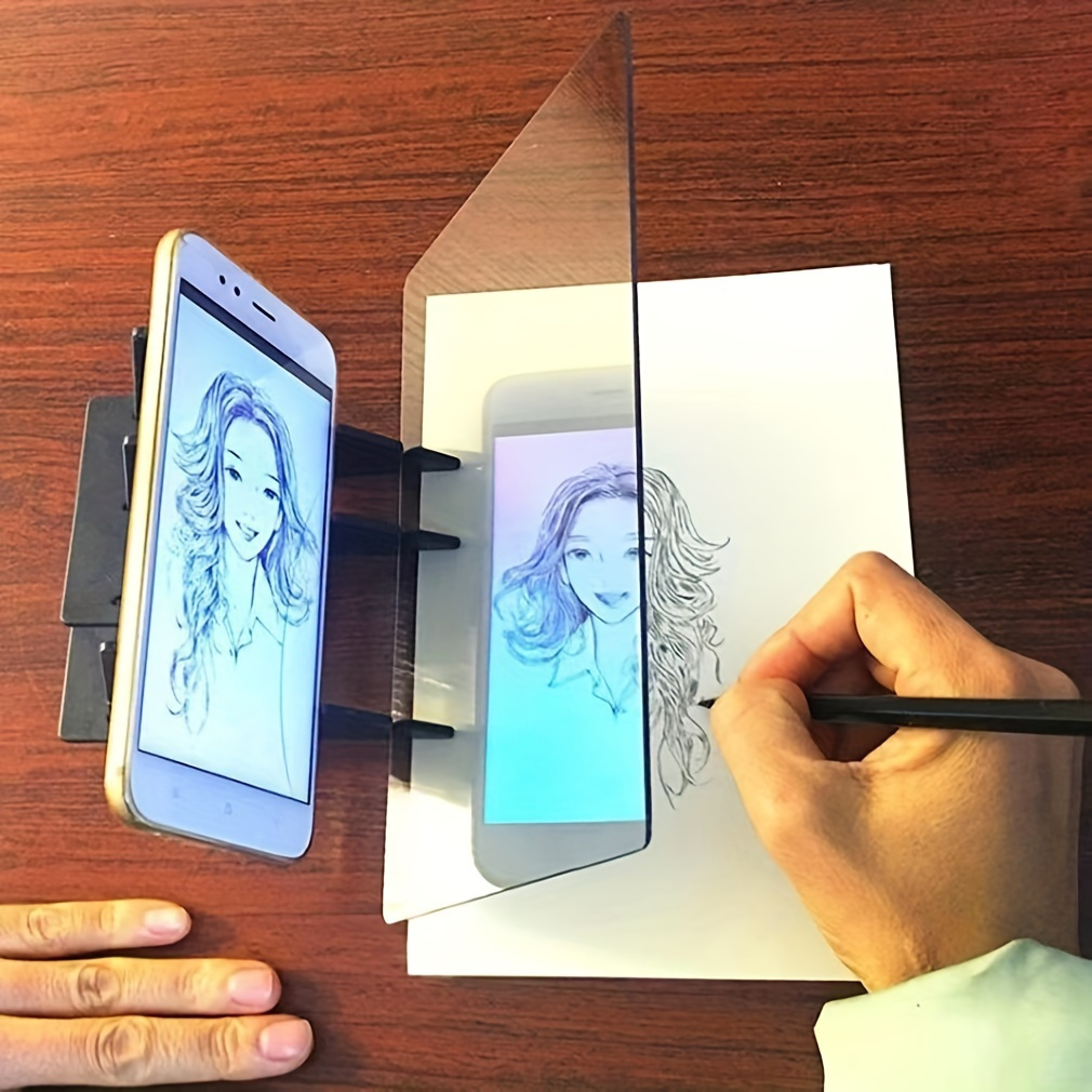 Kids Art Easel - 絵画ボード、アーティストや愛好家に最適 - 投影ボード付きの創造的な描画＆スケッチツールセット画材