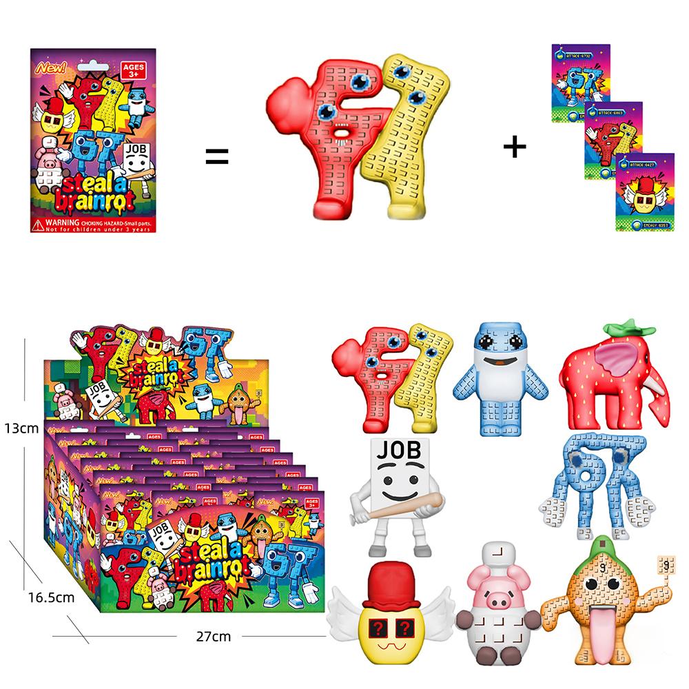 8 ピース/セット Steal A Brainrot ブライ - Kids Toys Elephant のレビューと価格
