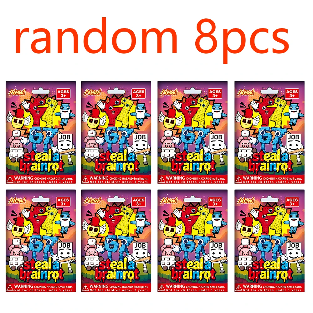 8 ピース/セット Steal A Brainrot ブライ - Kids Toys Elephant のレビューと価格