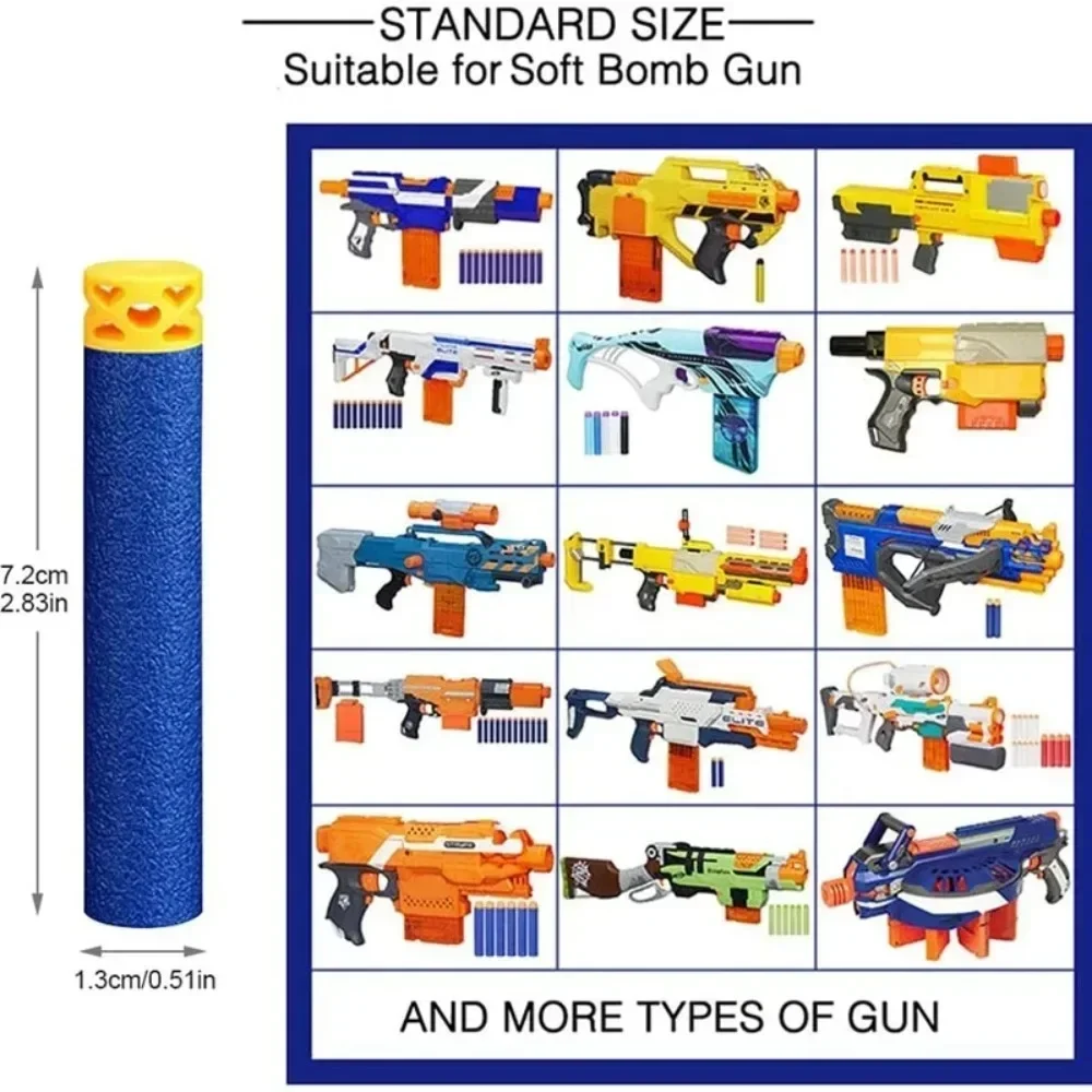 ブルー中空EVAソフト詰め替え弾丸フォームダーツ7.2cm  - Foam Dart Gun のレビューと価格