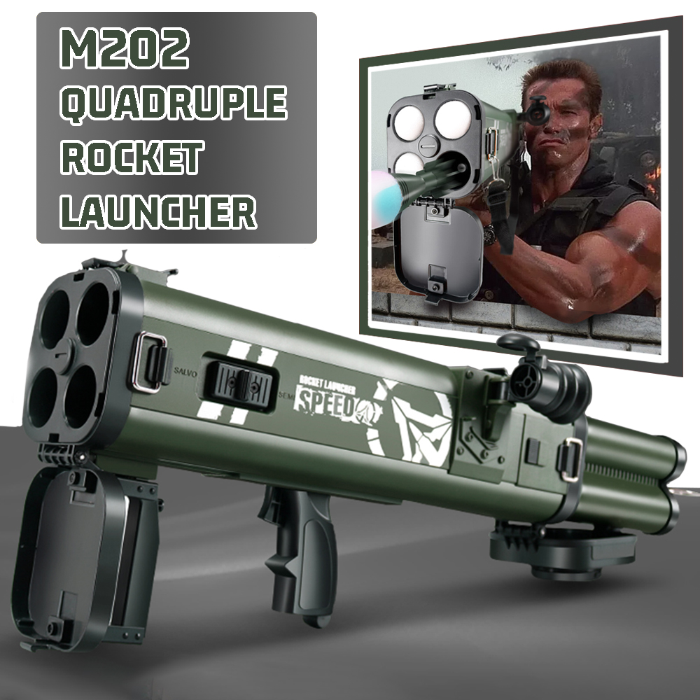 M202 4連ロケットランチャー フォームダーツブラスター  - Foam Dart Gun のレビューと価格