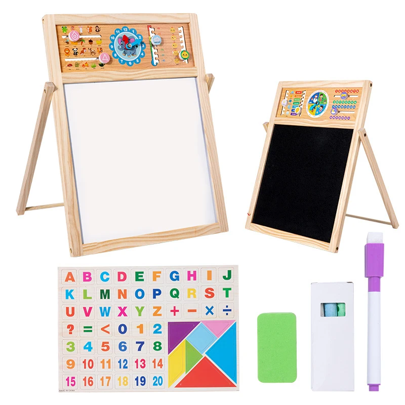 子供用磁気両面描画イーゼル スタンド付き 消せるホワイトボー - Kids Art Easel のレビューと価格