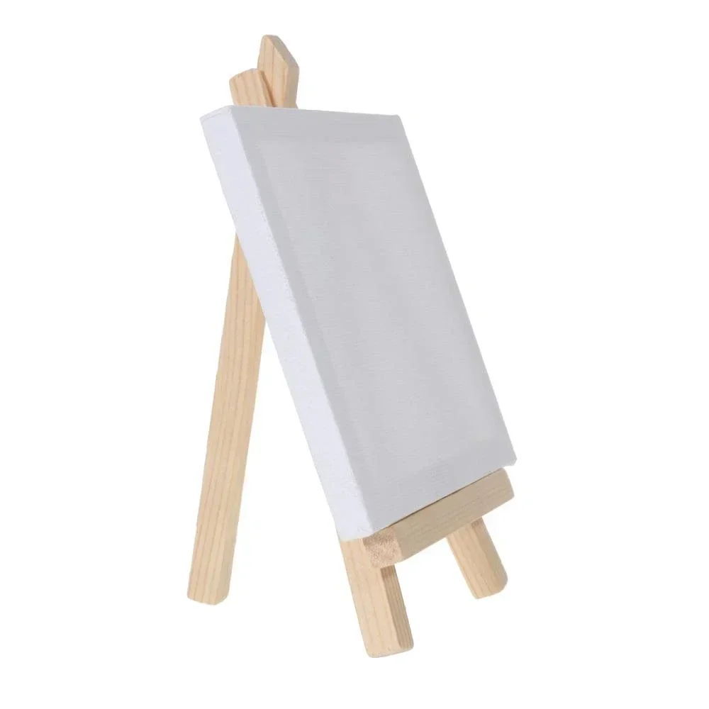 10/12個入りミニキャンバスとイーゼルセット、小型アートイ - Kids Art Easel のレビューと価格
