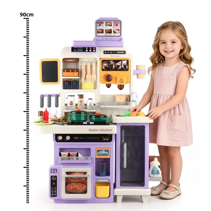 90cm大型ごっこ遊びキッチンセット（ライト、サウンド、シン - Kids Toys Kitchen のレビューと価格
