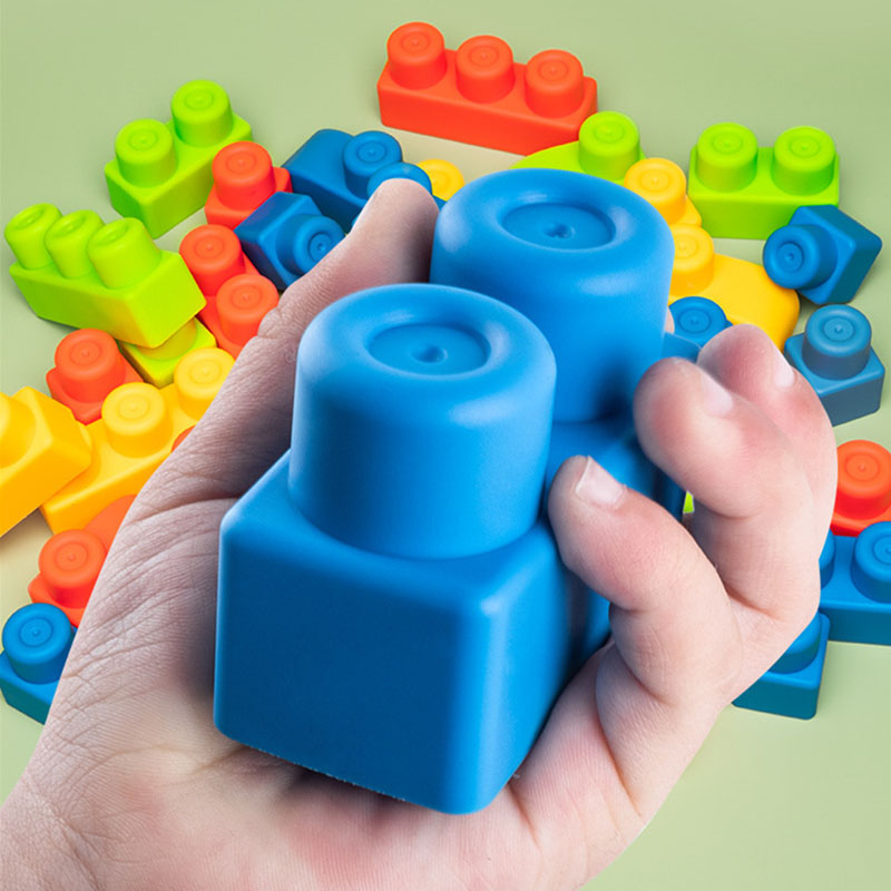DIY ベビーソフトラバー大きな粒子レンガモデルのおもちゃ安 - Kids Toys Lego のレビューと価格