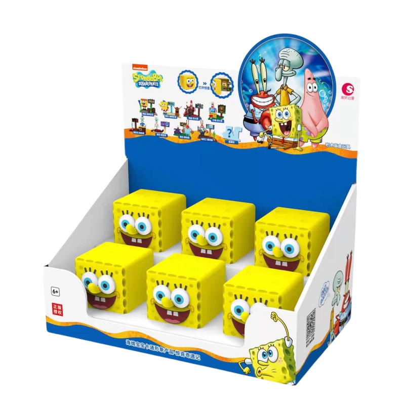 6 ピース/セットスポンジボブスクエアパンツラッキーサプライ - Kids Toys Lego のレビューと価格