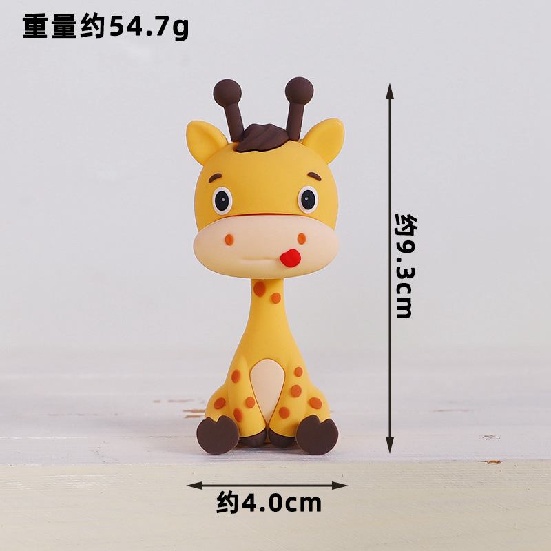 ジャングルサファリ動物人形ケーキデコレーションライオン象マネ - Kids Toys Elephant のレビューと価格