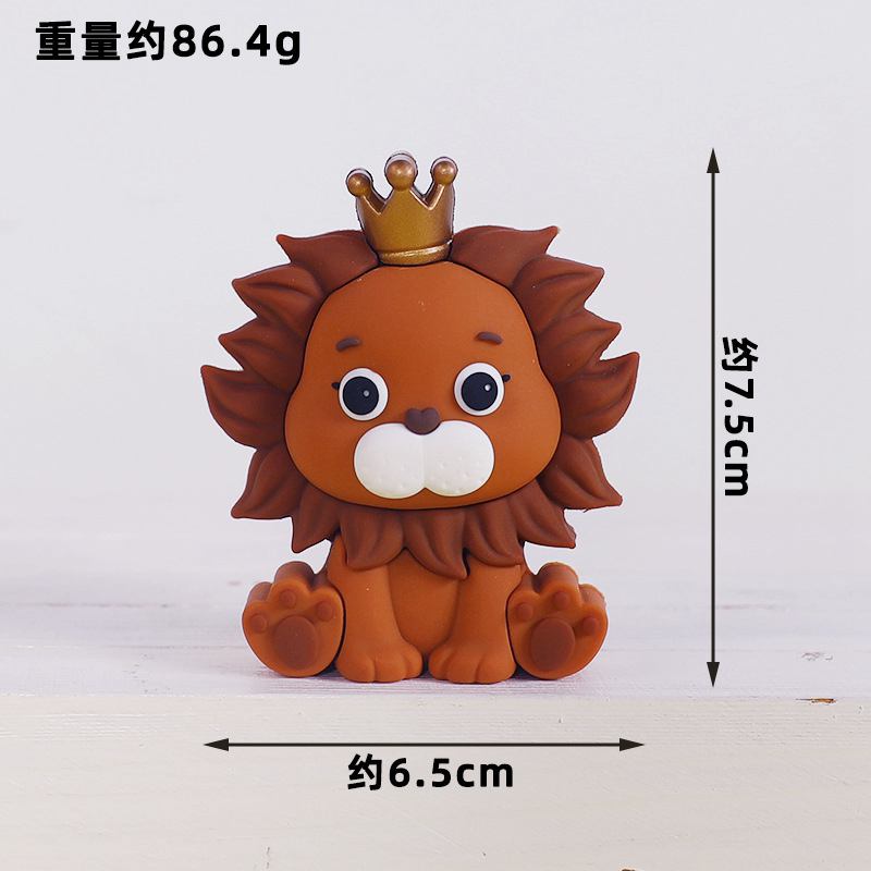 ジャングルサファリ動物人形ケーキデコレーションライオン象マネ - Kids Toys Elephant のレビューと価格