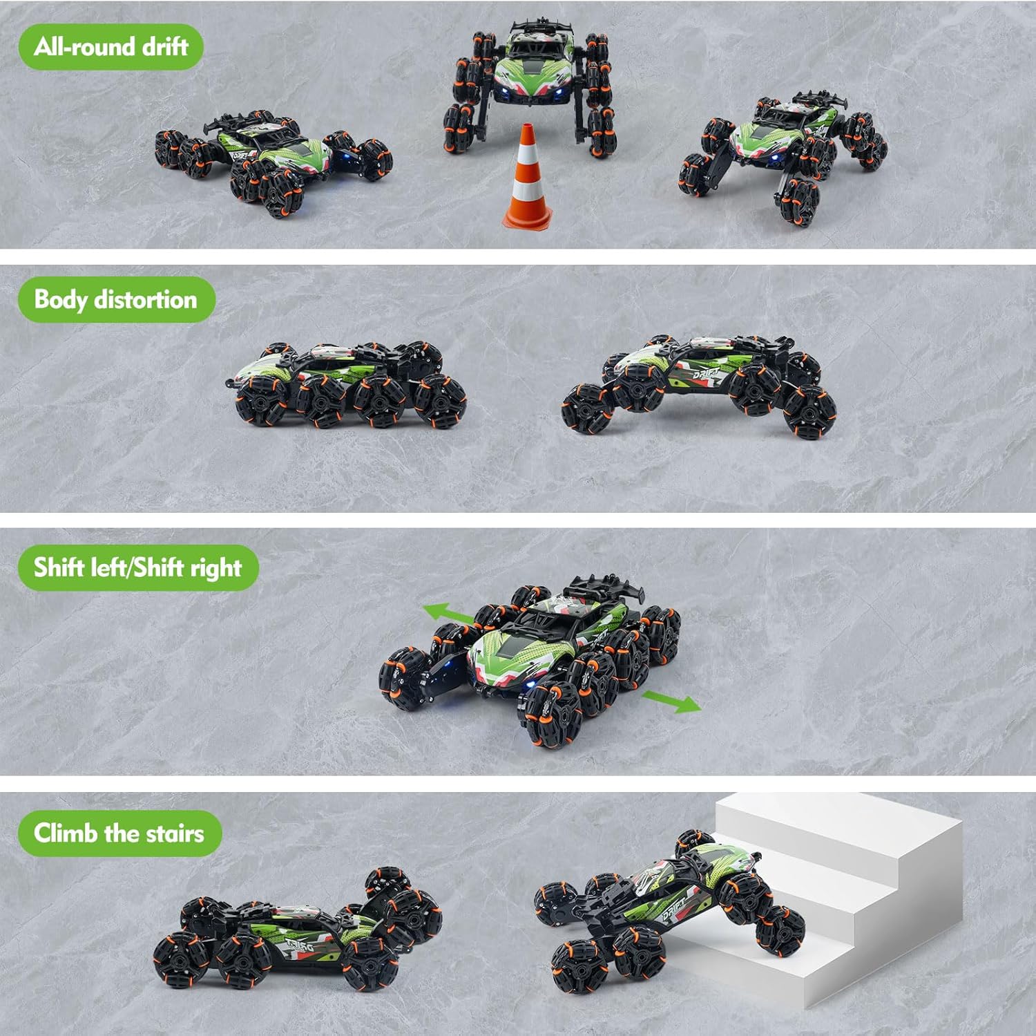 ジェスチャー感知機能付きRCスタントカー（ライト、スプレー、 - Kids Toys 10 Year Old のレビューと価格