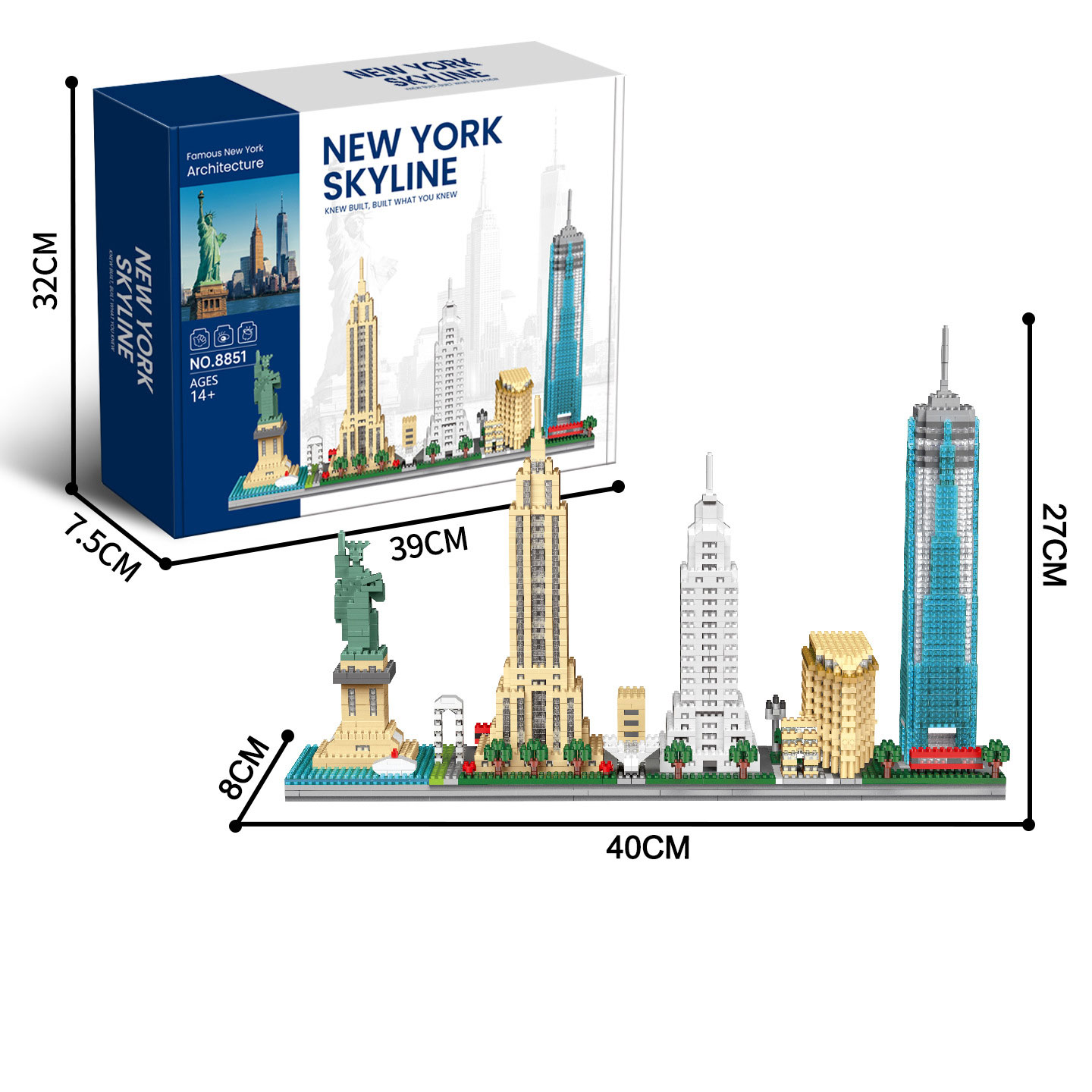 MOC 世界有名都市景勝地建築レンガセットニューヨークドバイ - Kids Toys Dubai のレビューと価格