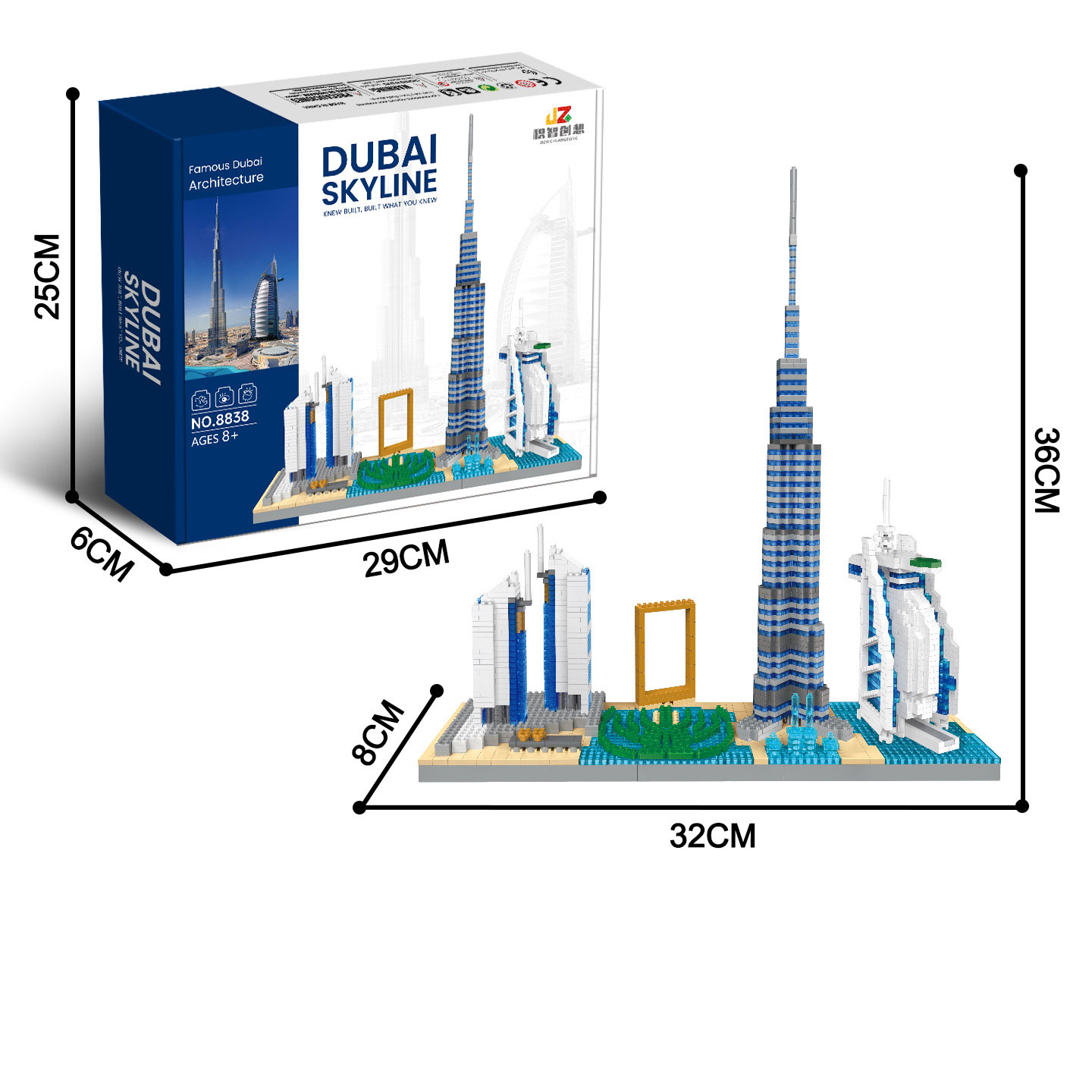 MOC 世界有名都市景勝地建築レンガセットニューヨークドバイ - Kids Toys Dubai のレビューと価格