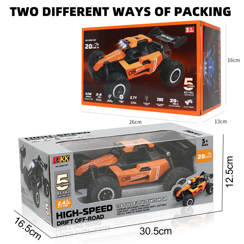 1:16高速RCカー 2.4G 20KM/H 2WD/4WD - Kids Toys Channel のレビューと価格