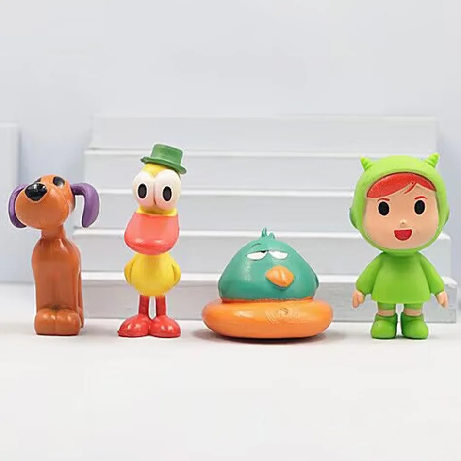 7 ピース/セット Pocoyo 動物のおもちゃ鳥アヒル象人 - Kids Toys Elephant のレビューと価格