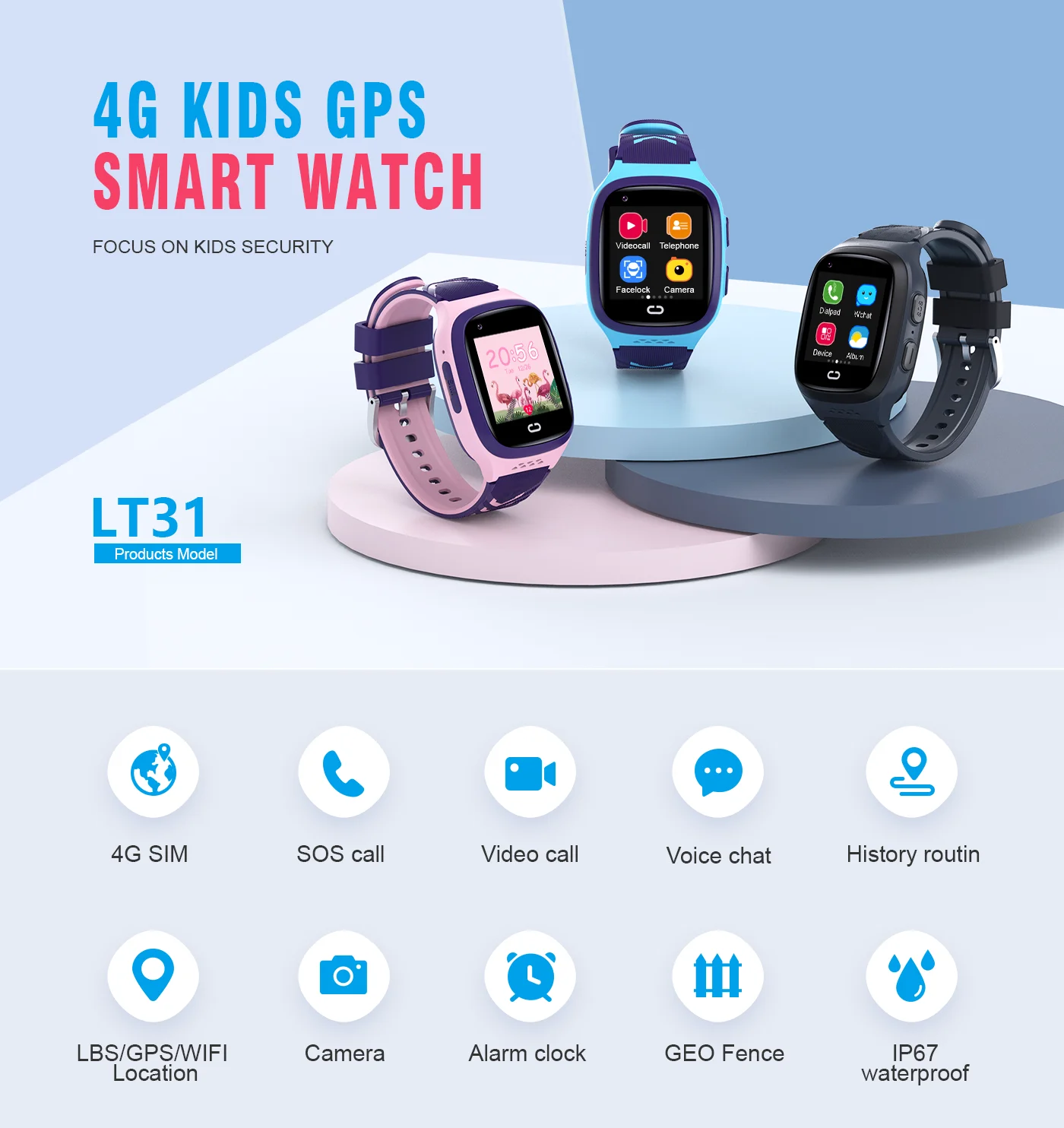 4Gキッズスマートウォッチ SOS防水 WiFi GPSビデ - Kids Smartwatch Gps のレビューと価格