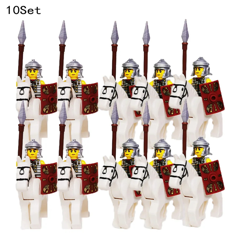 10セット中世騎士ダークサウロン戦闘フィギュアローハン戦士馬 - Kids Toys 10 Year Old のレビューと価格