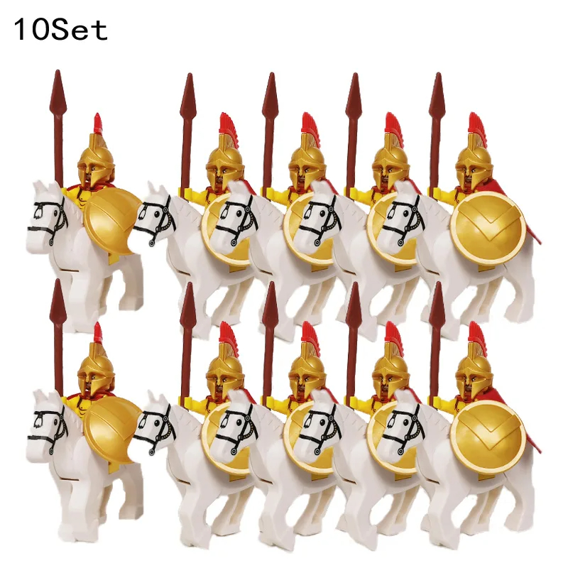 10セット中世騎士ダークサウロン戦闘フィギュアローハン戦士馬 - Kids Toys 10 Year Old のレビューと価格
