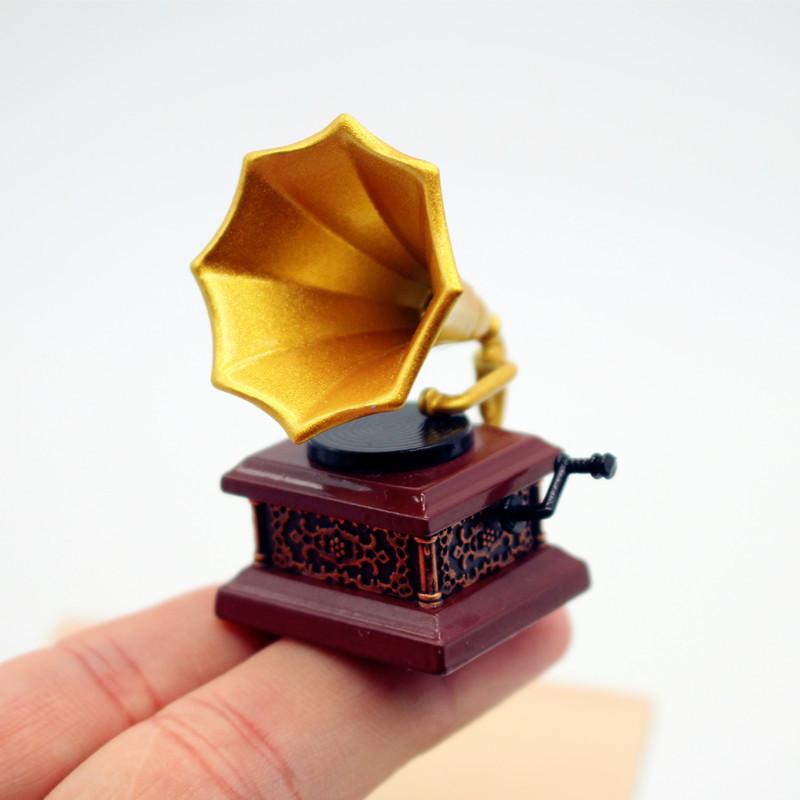 ドールハウスヴィンテージ蓄音機ミニチュアモデルリビングルーム - Kids Toys House のレビューと価格