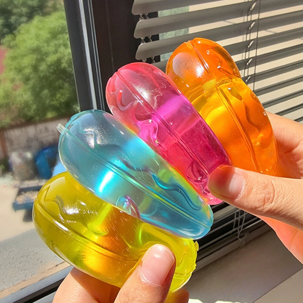 成形可能な超クリアマルトースドーナツストレスボール、スローリ - Sensory Fidget Toys のレビューと価格