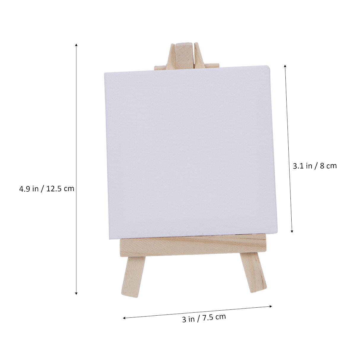 10個入りミニ木製イーゼル、密着キャンバスパネル付き、天然無 - Kids Art Easel のレビューと価格