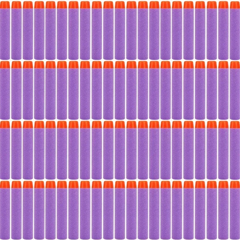 23KPurple ソリッドラウンドヘッド弾丸 7.2 セン - Foam Dart Gun のレビューと価格