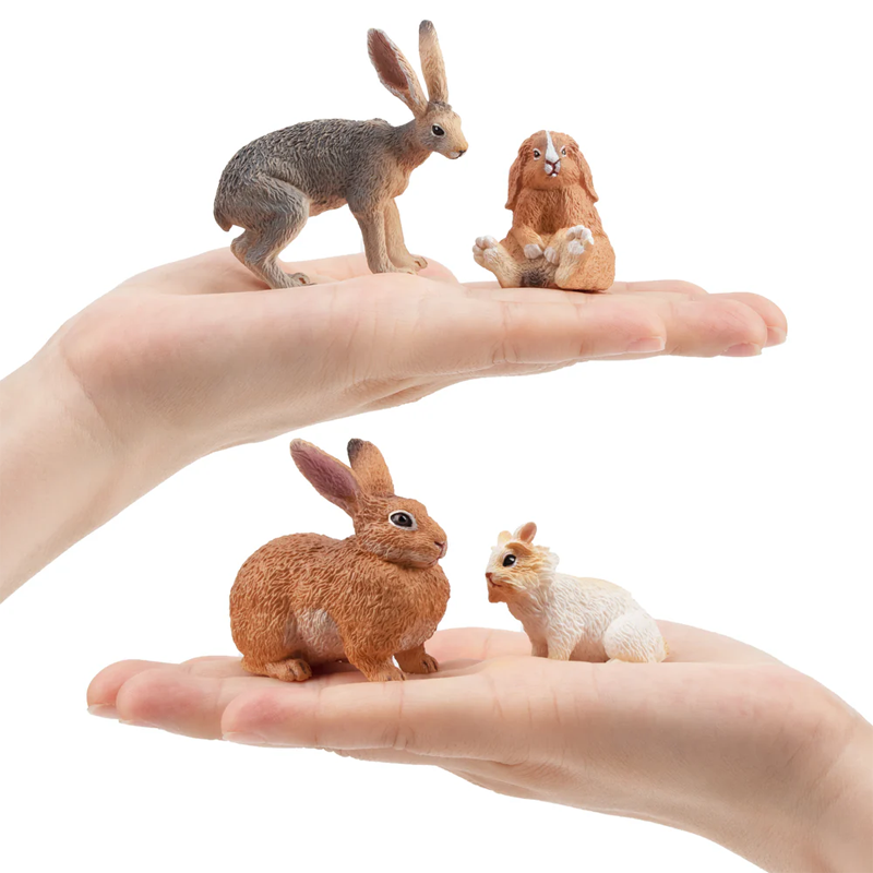 12 個シミュレーションウサギ家畜モデルおもちゃミニウサギフ - Kids Toys Latest のレビューと価格