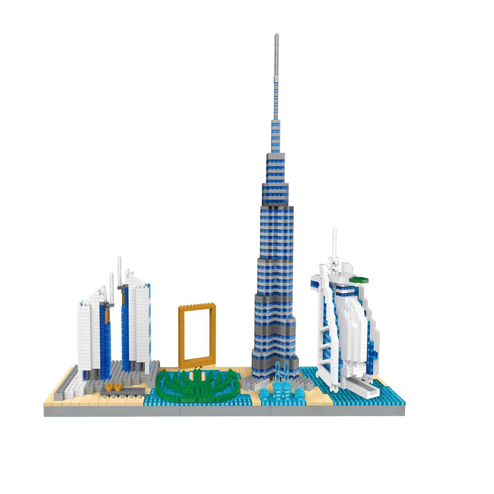 知っているドバイのスカイラインビルディングブロックモデルクリ - Kids Toys Dubai のレビューと価格
