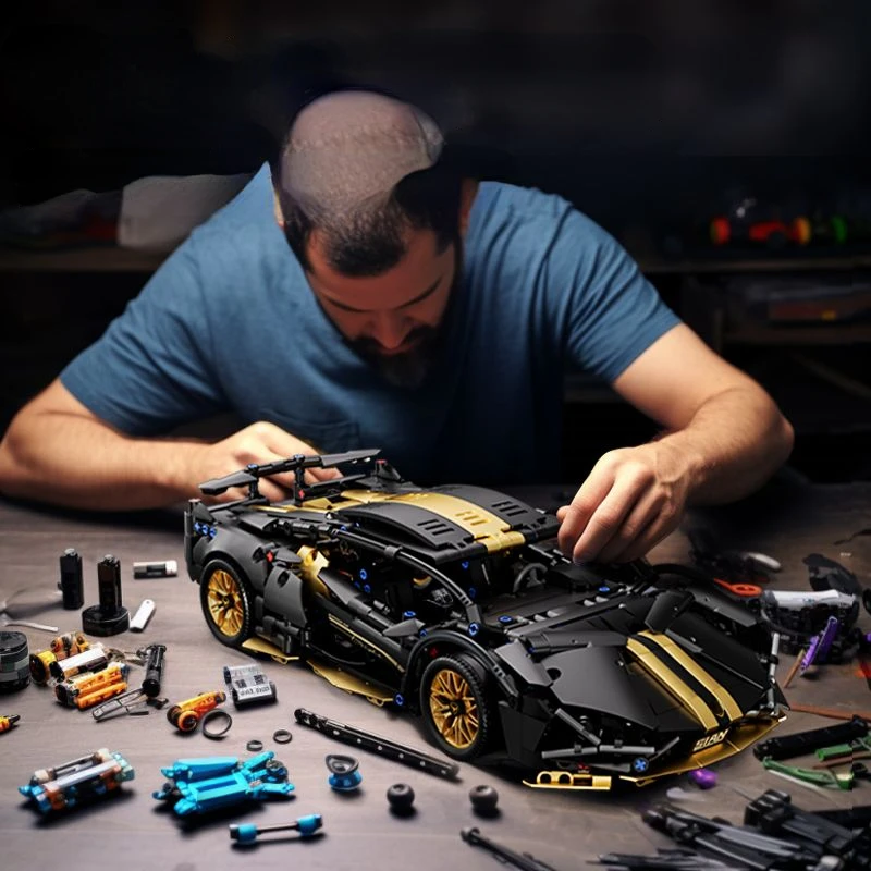 テクニカルレーシングスポーツカーモデルビルディングブロックテ - Kids Toys Lego のレビューと価格