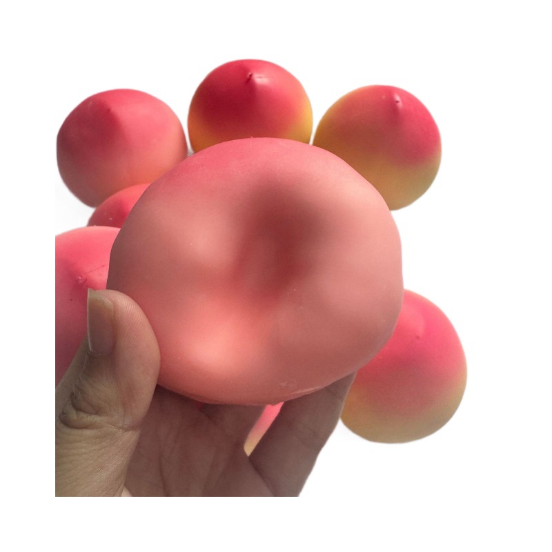 サクサク音がするピーチフルーツスクイーズ玩具 – 大人向けの - Sensory Fidget Toys のレビューと価格