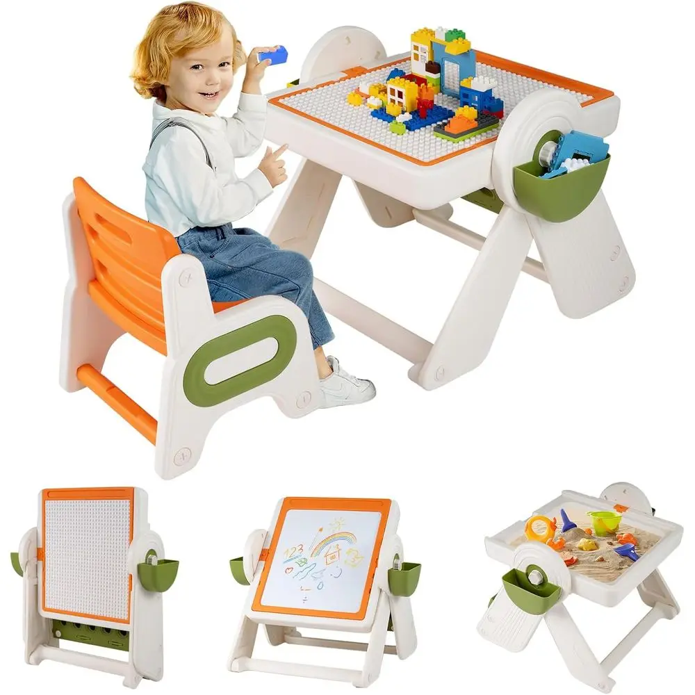 高さ調節可能なアートイーゼル、リバーシブルテーブルトップ、収 - Kids Art Easel のレビューと価格