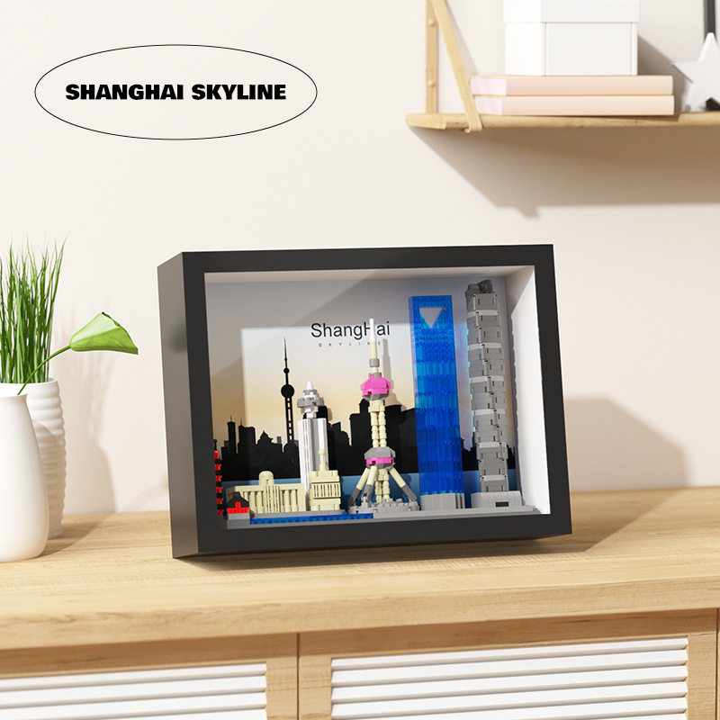 マイクロ世界有名な建築ニューヨークペアロンドンスカイラインビ - Kids Toys Dubai のレビューと価格