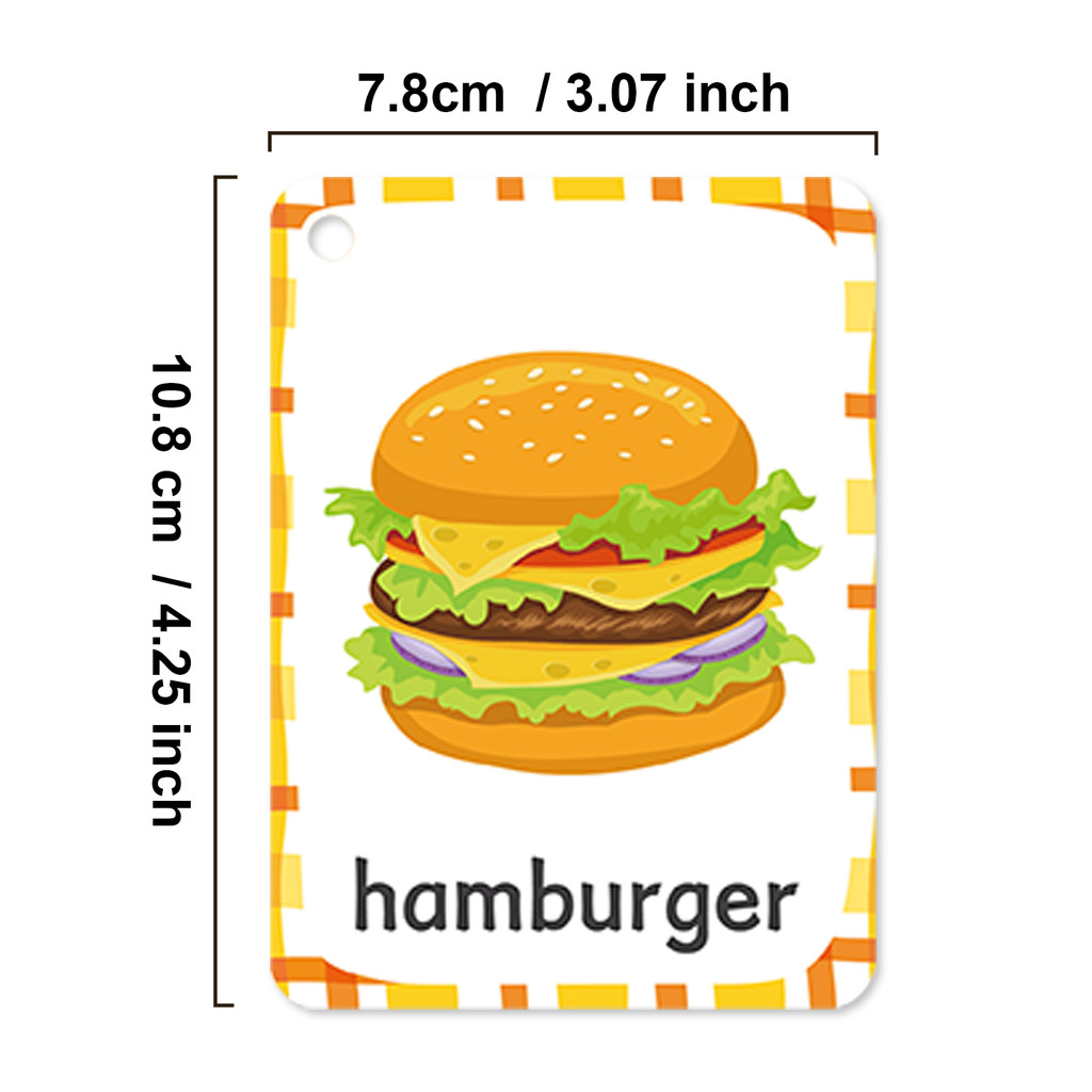 おいしい食べ物の語彙 英語フラッシュカード 子供向け 学校  - Educational Flash Card のレビューと価格
