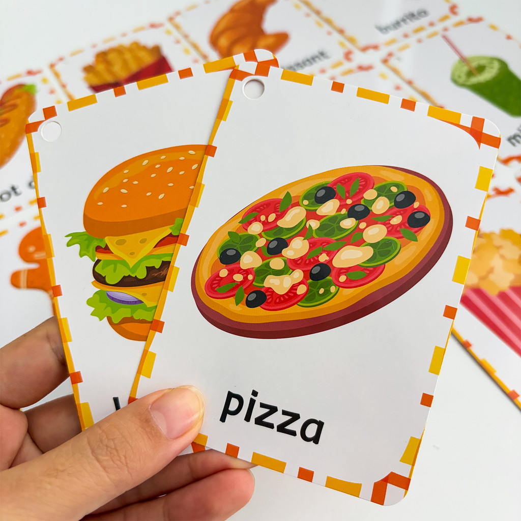 おいしい食べ物の語彙 英語フラッシュカード 子供向け 学校  - Educational Flash Card のレビューと価格